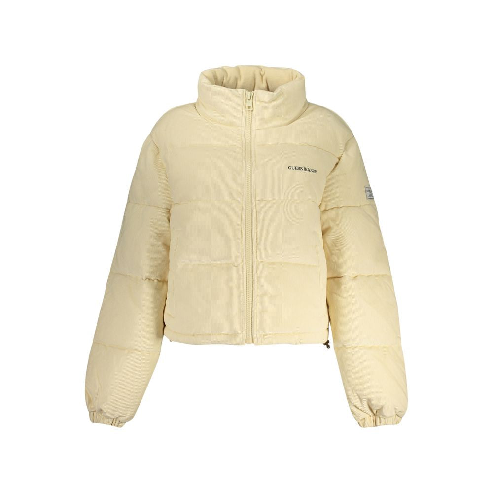 Veste Longue en Polyester Beige Guess Jeans