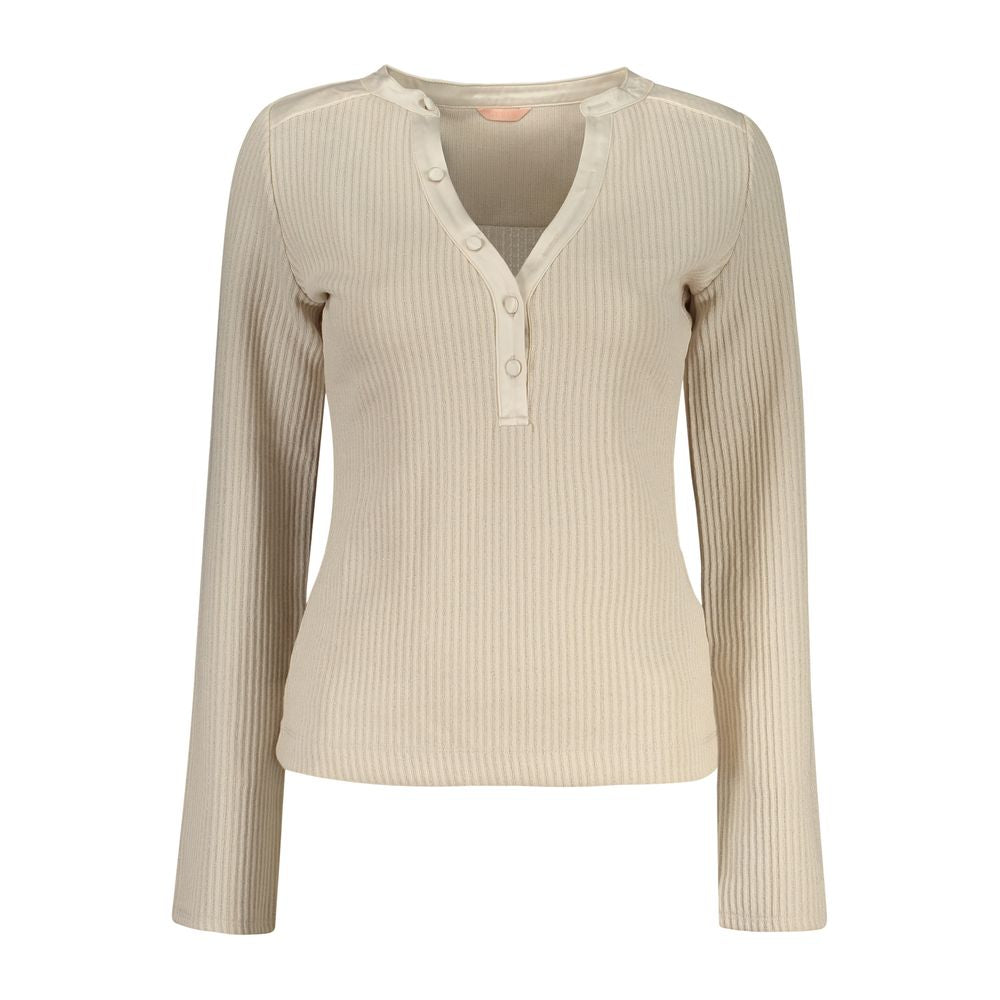 Guess Jeans Sweatshirt Beige en Polyester - Chic et Confortable