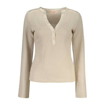 Guess Jeans Beige Polyester Sweatshirt