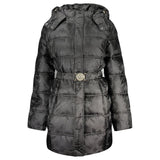 Guess Jeans Black Polyamide Coat - Élégance et Fonctionnalité