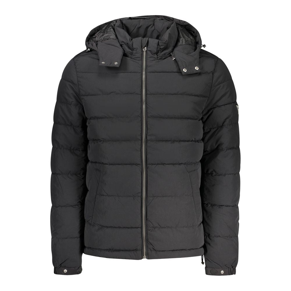 Guess Jeans Veste Longue en Polyamide Noire