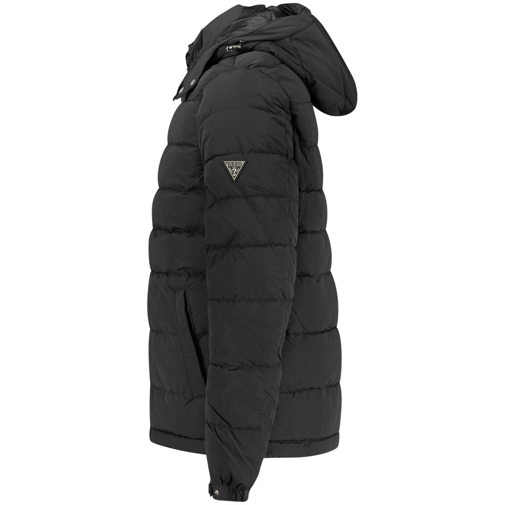 Guess Jeans Veste Longue en Polyamide Noire