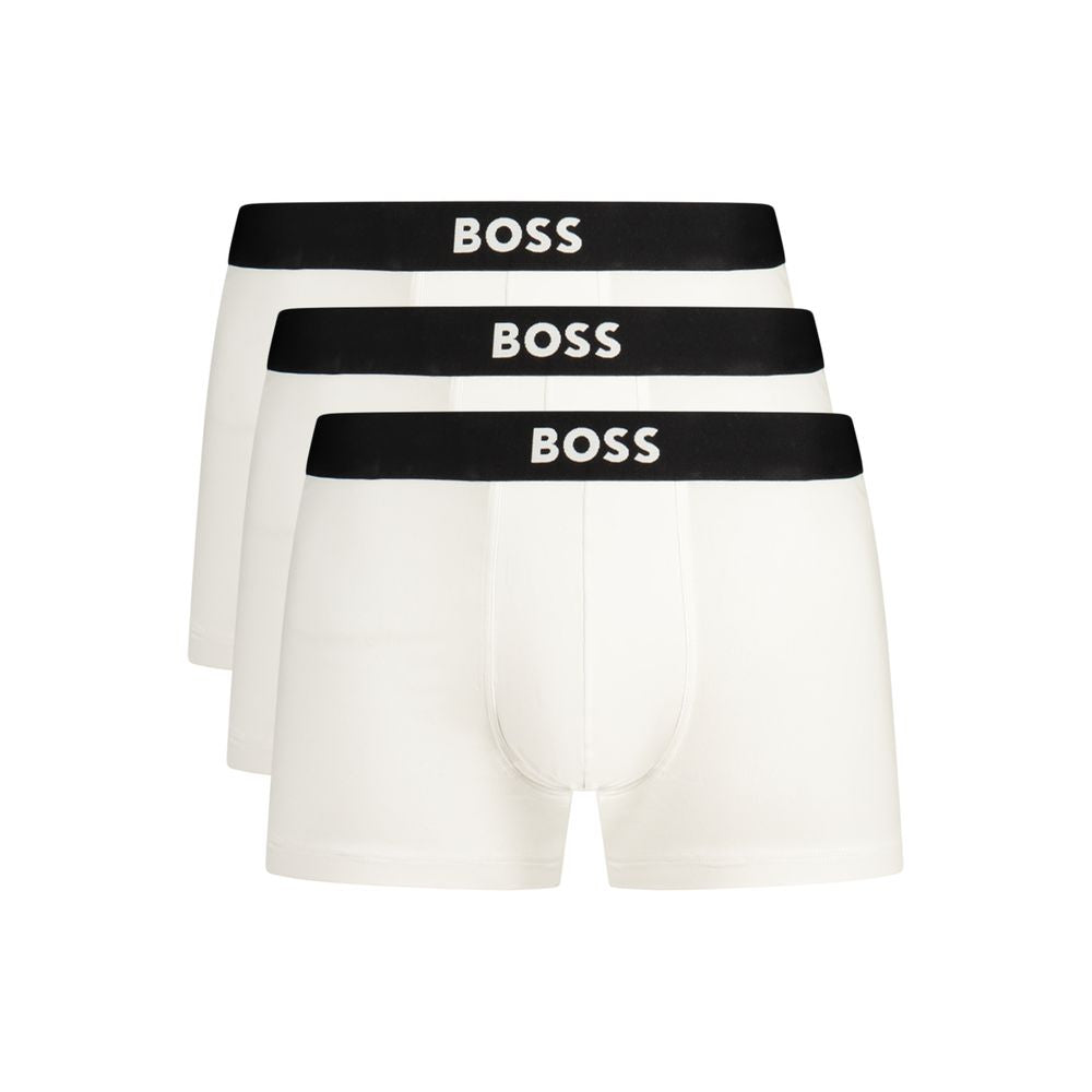 Hugo Boss Boxers en Coton Blanc - Confortables et Élégants