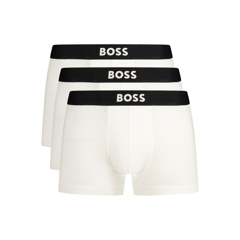 Hugo Boss Boxers en Coton Blanc - Confortables et Élégants