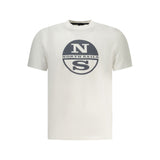 North Sails T-Shirt en Coton Blanc pour Sportswear