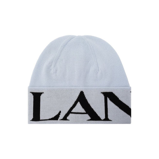 Bonnet Lanvin bleu en laine vierge