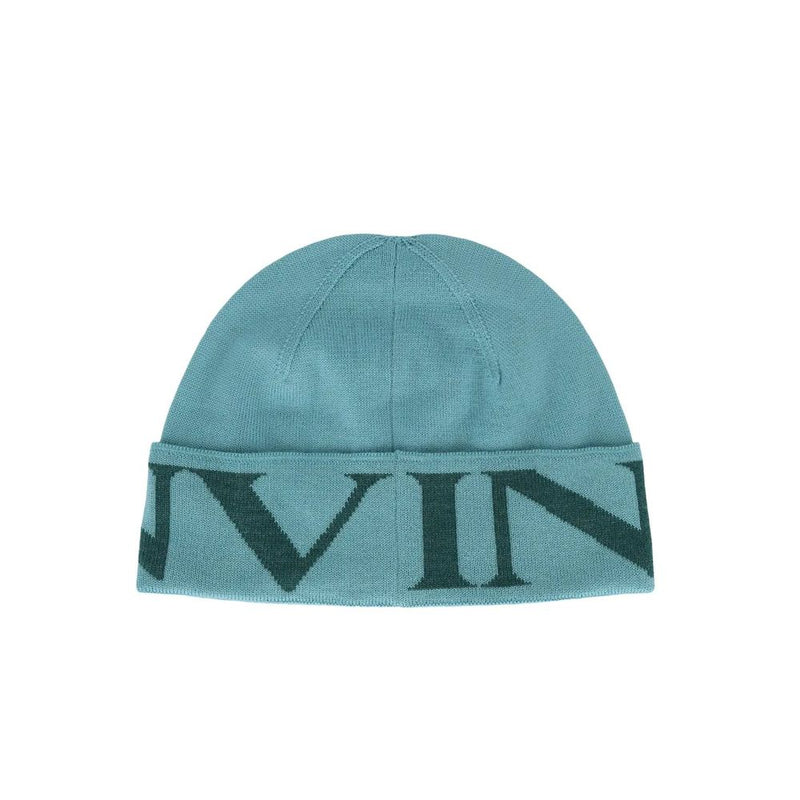 Beanie en Laine Vierge Bicolore Lanvin pour Femmes