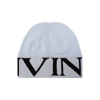 Bonnet Lanvin bleu en laine vierge