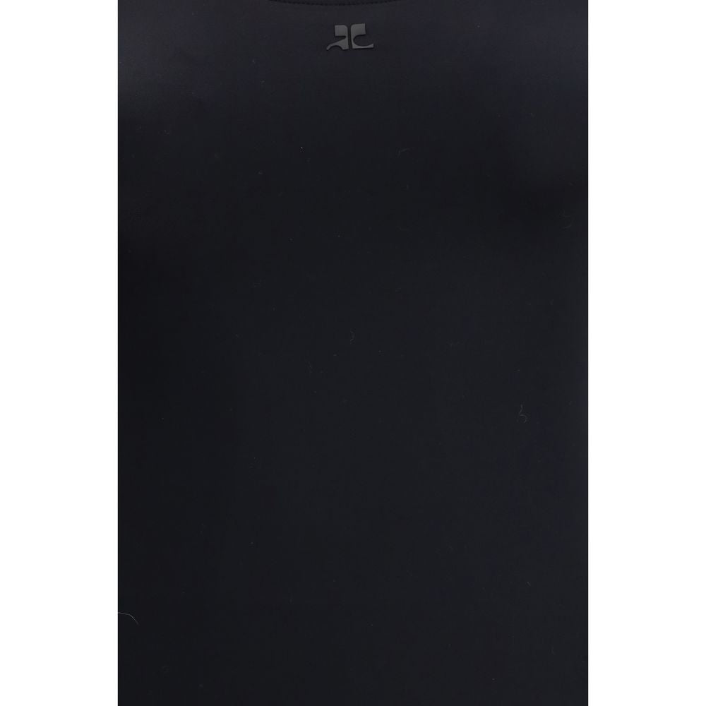 Maillot de bain une pièce Courrèges en élasthanne noir