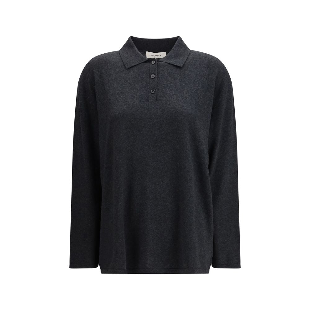 Sweatshirt en coton gris Caisa de Lisa Yang