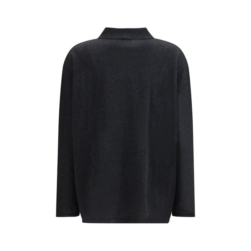 Lisa Yang Caisa Gray Cotton Sweatshirt - Elegant Comfort
