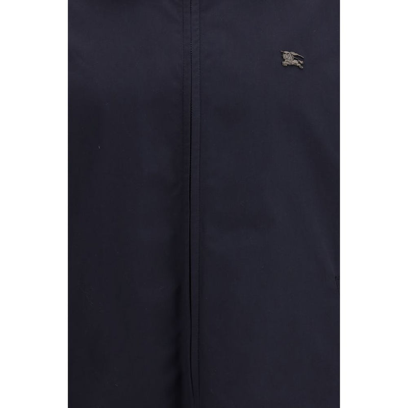 Burberry Blue Polyester Jackets And Coat