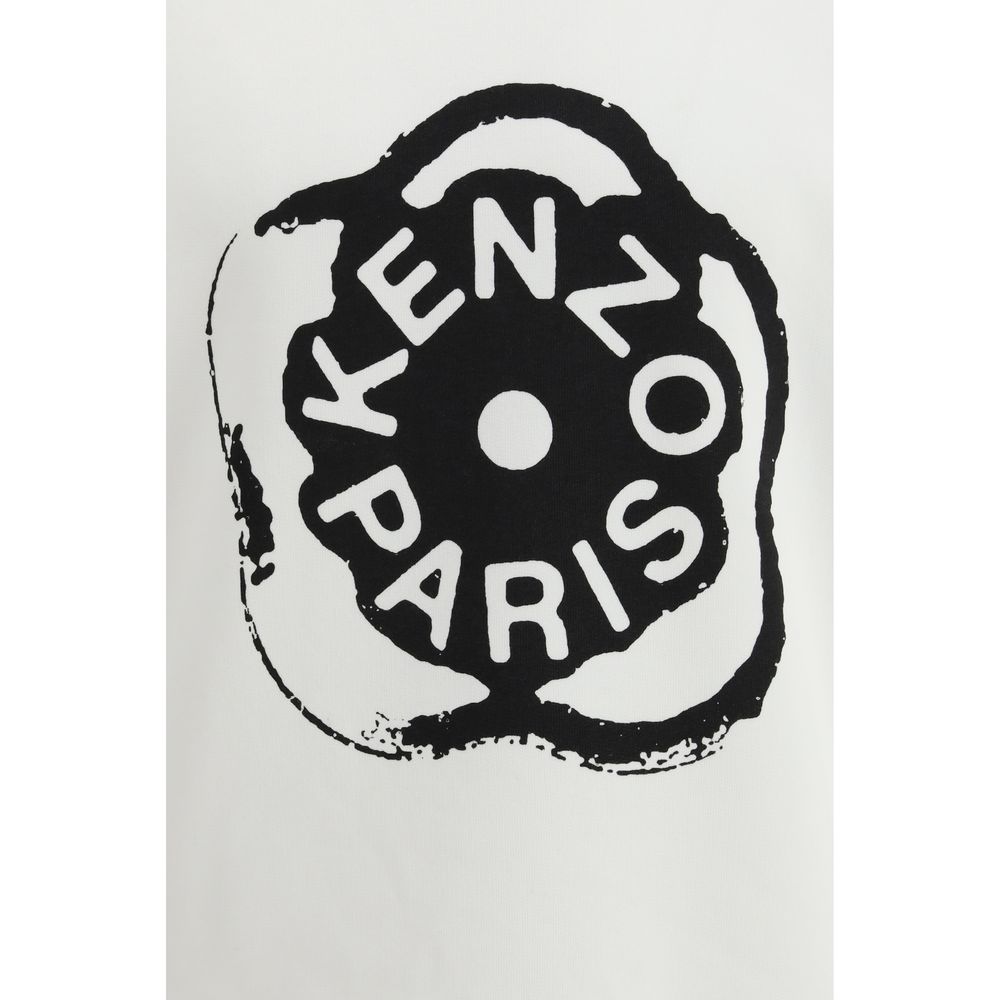 Sweat-shirt blanc en coton Kenzo