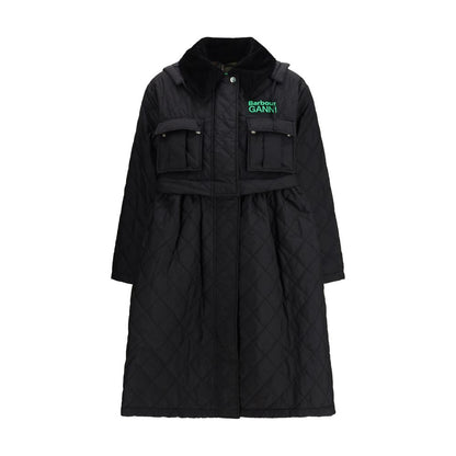 Barbour Black Polyester Coat