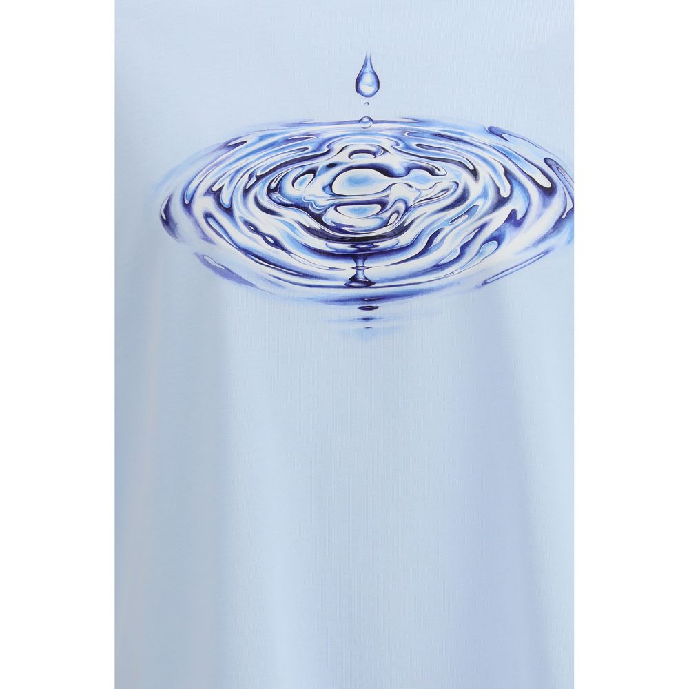 Casablanca lichtblauw katoenen T-shirt