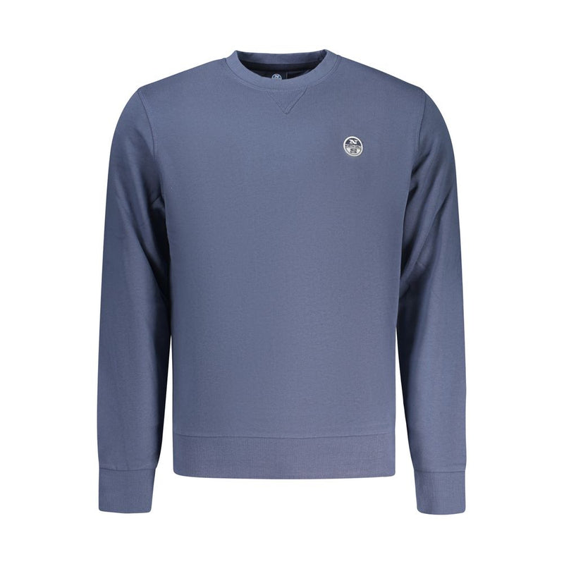 North Sails blauwe katoenen herensweatshirt