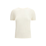 T-shirt en Cachemire Blanc Lisa Yang - Modèle Ira