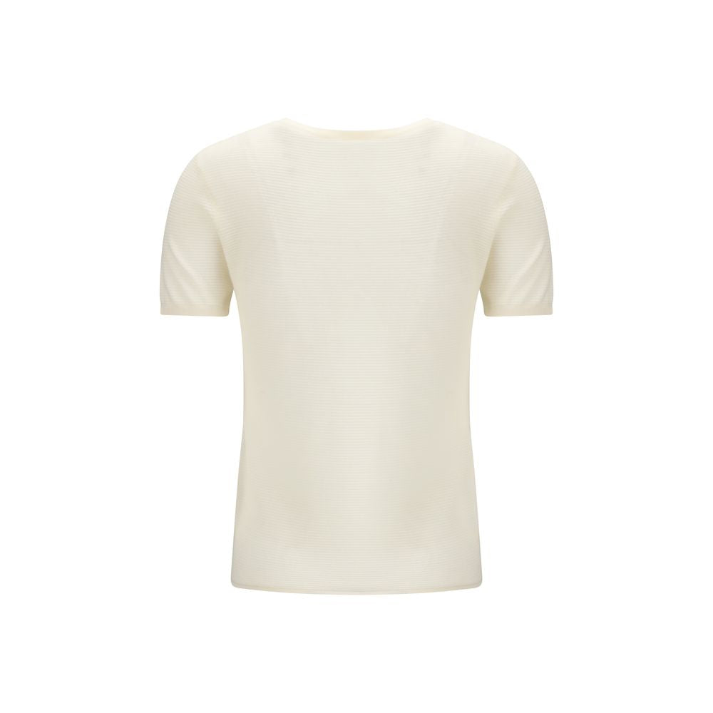 T-shirt en Cachemire Blanc Lisa Yang - Modèle Ira