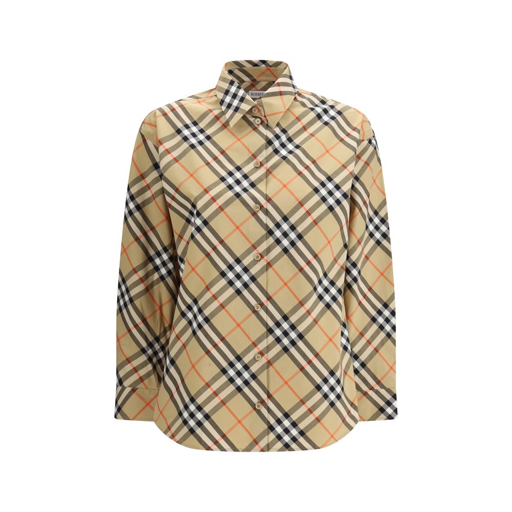 Chemise à carreaux en coton multicolore Burberry - Coupe slim