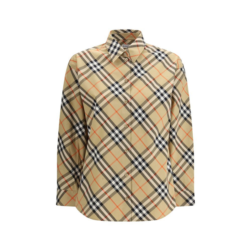 Chemise à carreaux en coton multicolore Burberry - Coupe slim