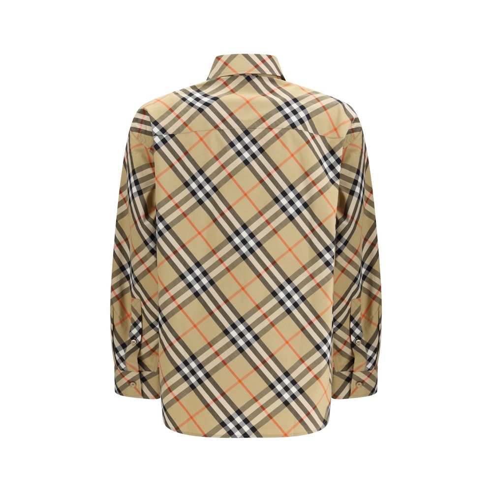 Chemise à carreaux en coton multicolore Burberry - Coupe slim