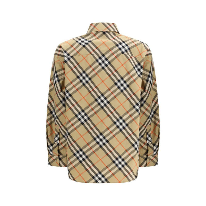 Chemise à carreaux en coton multicolore Burberry - Coupe slim