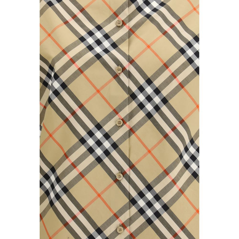Chemise à carreaux en coton multicolore Burberry - Coupe slim