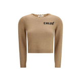 Chloé Brown Wool Sweatshirt - Luxurious Comfort and Style