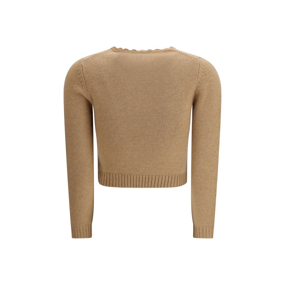 Chloé Brown Wool Sweatshirt - Luxurious Comfort and Style