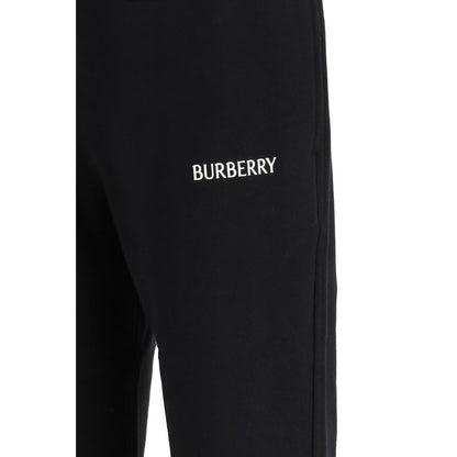 Pantalon de jogging Burberry en coton noir (pantalon de sport)