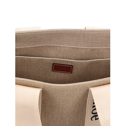 Sac cabas Chloé en lin beige