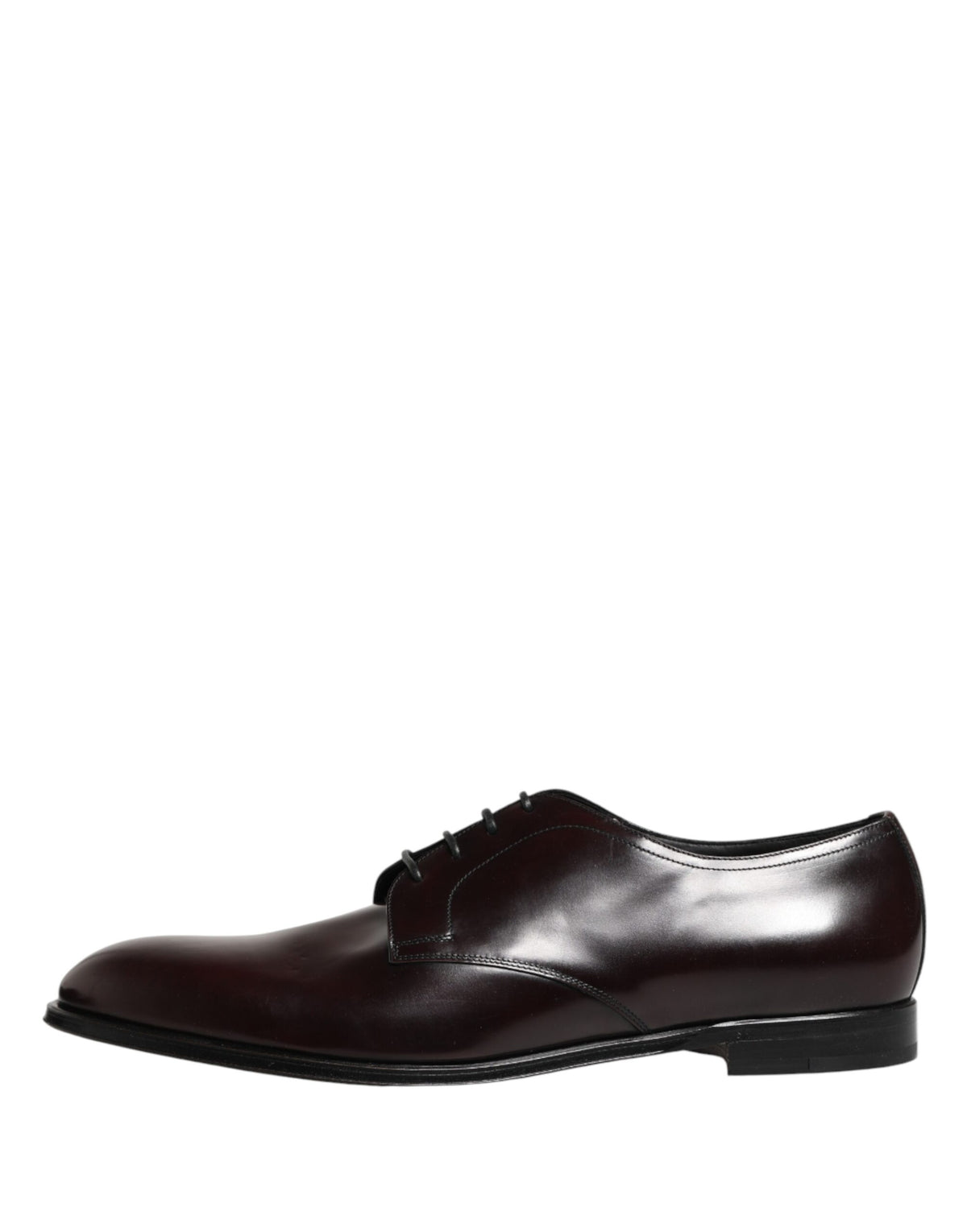 Dolce & Gabbana Black Lace Up Leather Derby Shoes for Men