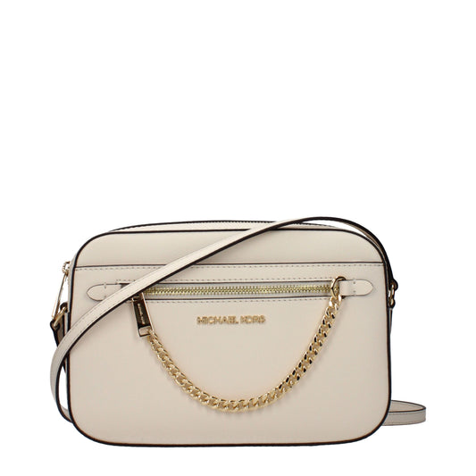 Sac à bandoulière en cuir beige Michael Kors - Élégant et polyvalent