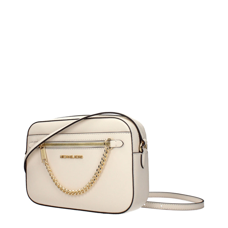 Sac à bandoulière en cuir beige Michael Kors - Élégant et polyvalent