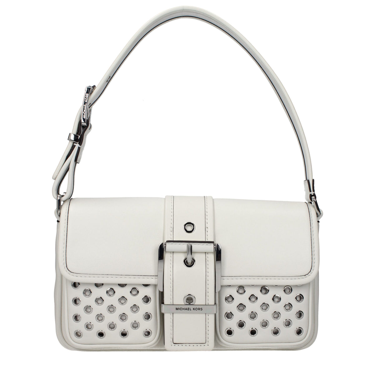 Michael Kors White Leather Shoulder Bag - Élégance et Fonctionnalité