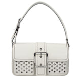 Michael Kors White Leather Shoulder Bag - Élégance et Fonctionnalité