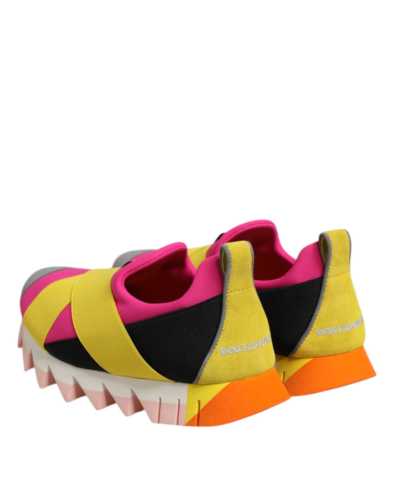 Dolce & Gabbana Multicolor Neoprene Elastic Ibiza Sneakers