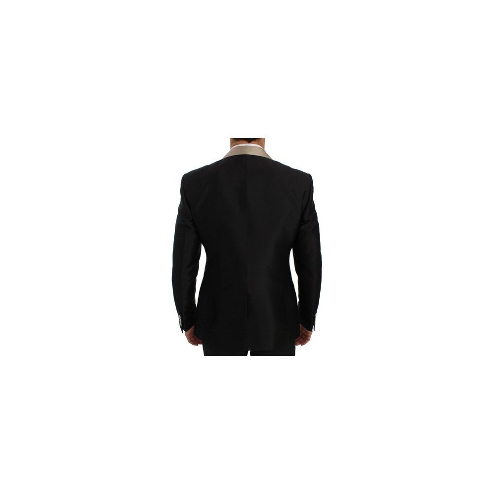 Ensemble deux pièces en soie noire Dolce &amp; Gabbana