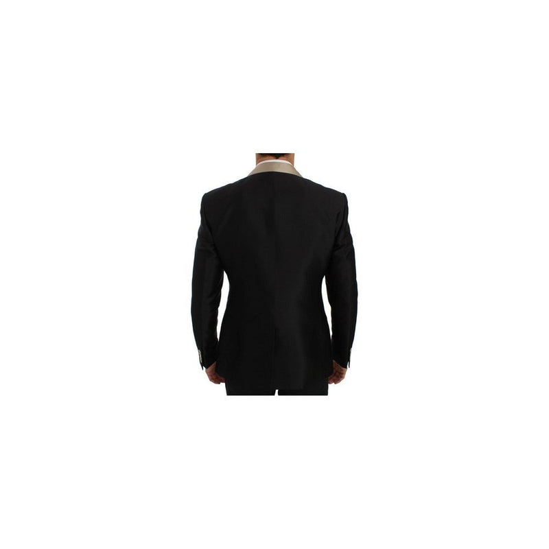 Ensemble deux pièces en soie noire Dolce &amp; Gabbana