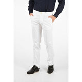 Corneliani White Cotton Chino Pants for Men