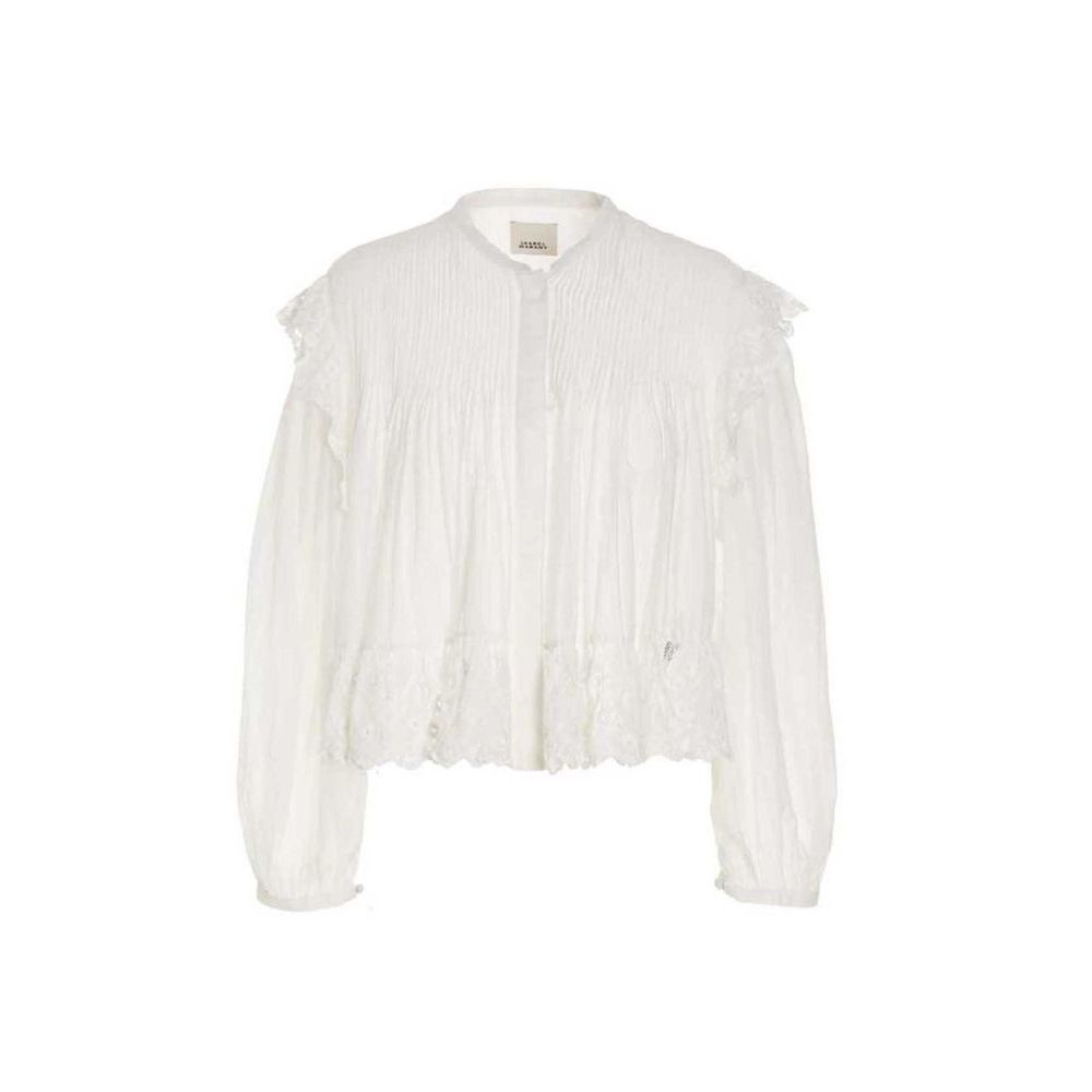 Isabel Marant 'Mikia' White Viscose Top for Women