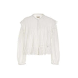 Isabel Marant 'Mikia' White Viscose Top for Women