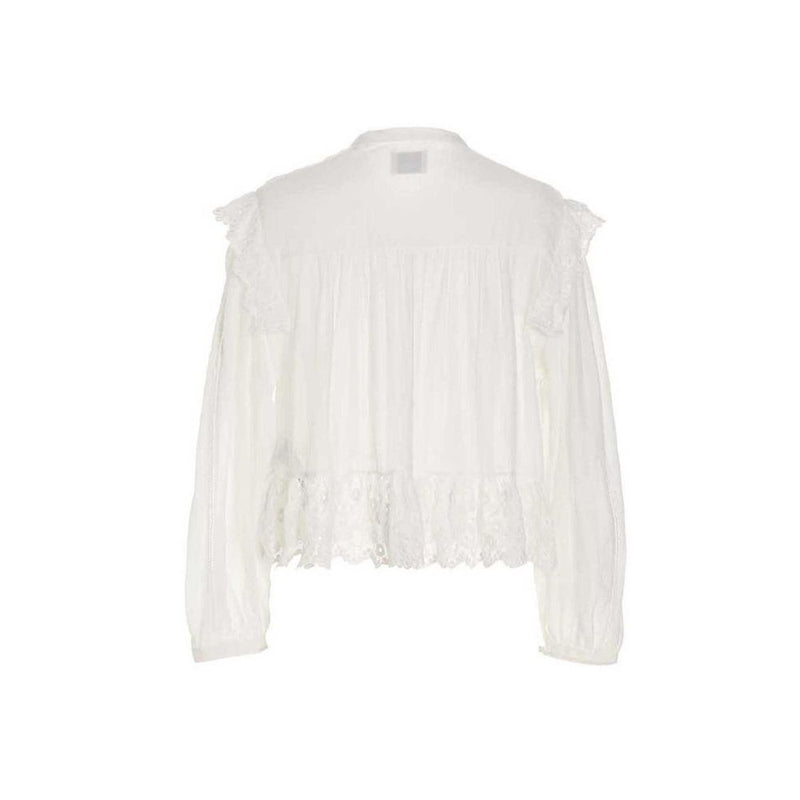 Isabel Marant 'Mikia' Top en Viscose Blanc pour Femmes