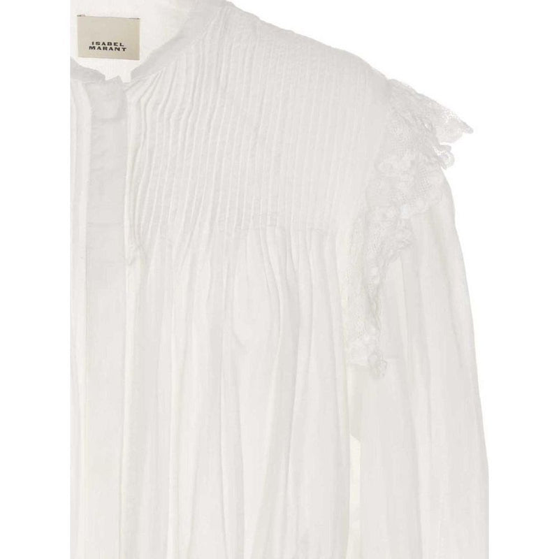Isabel Marant 'Mikia' Top en Viscose Blanc pour Femmes