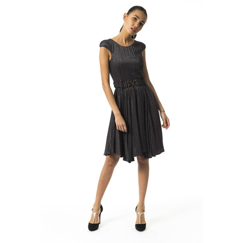 BYBLOS Gray Viscose Casual Dress for Women - Elegant & Versatile