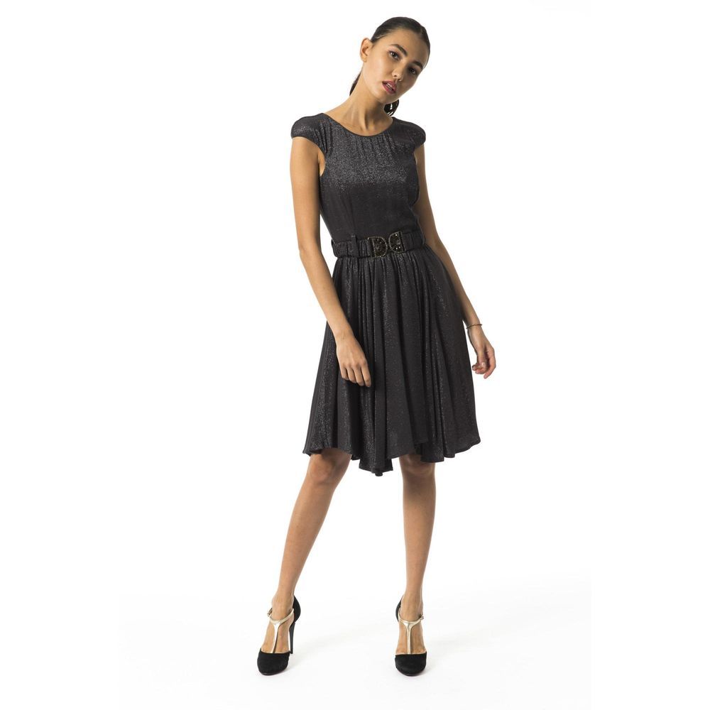 BYBLOS Gray Viscose Casual Dress for Women - Elegant & Versatile