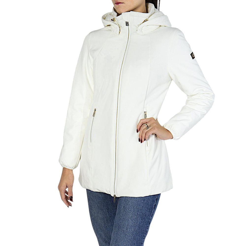 Yes Zee White Polyamide Coat - Stylish & Waterproof
