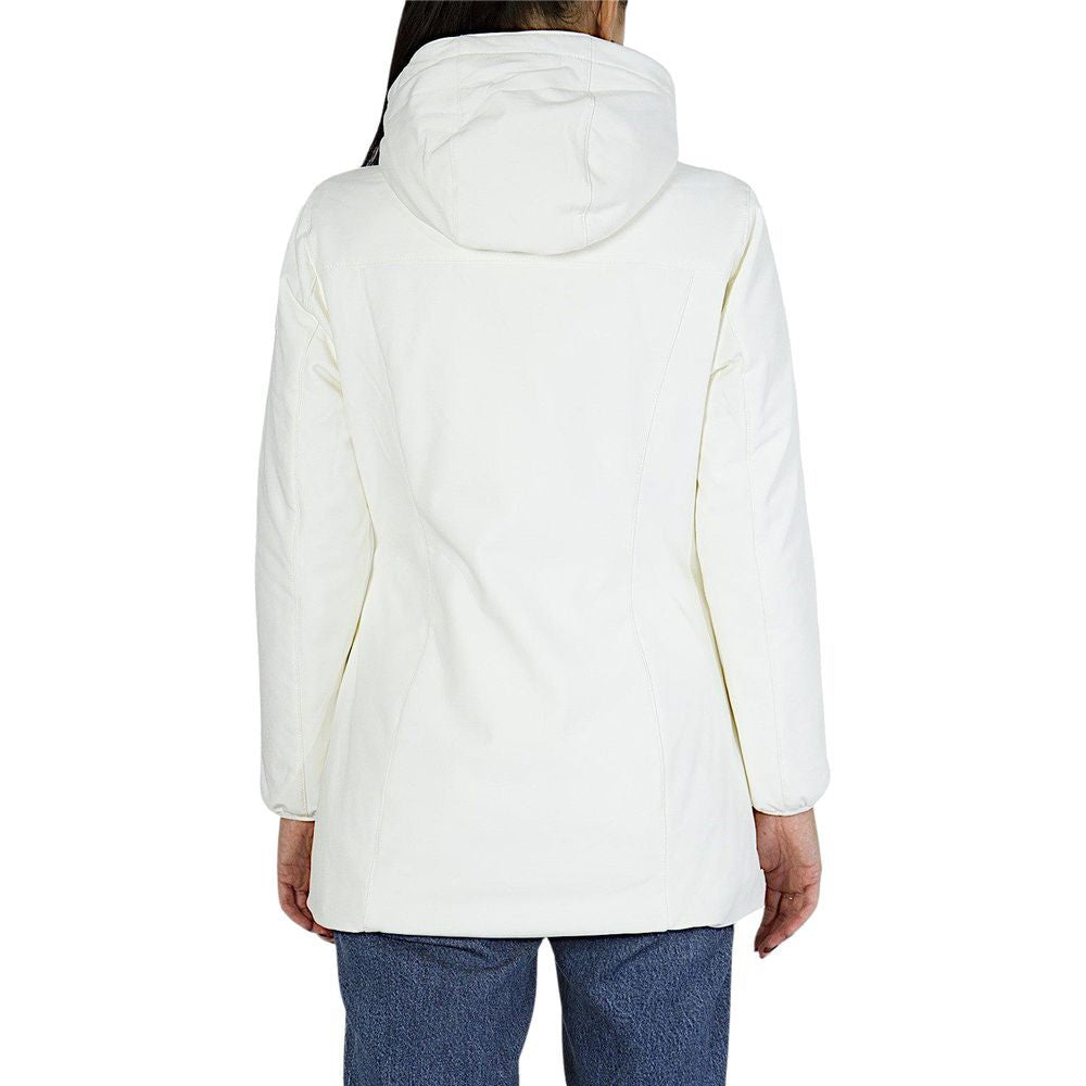 Yes Zee White Polyamide Coat - Stylish & Waterproof