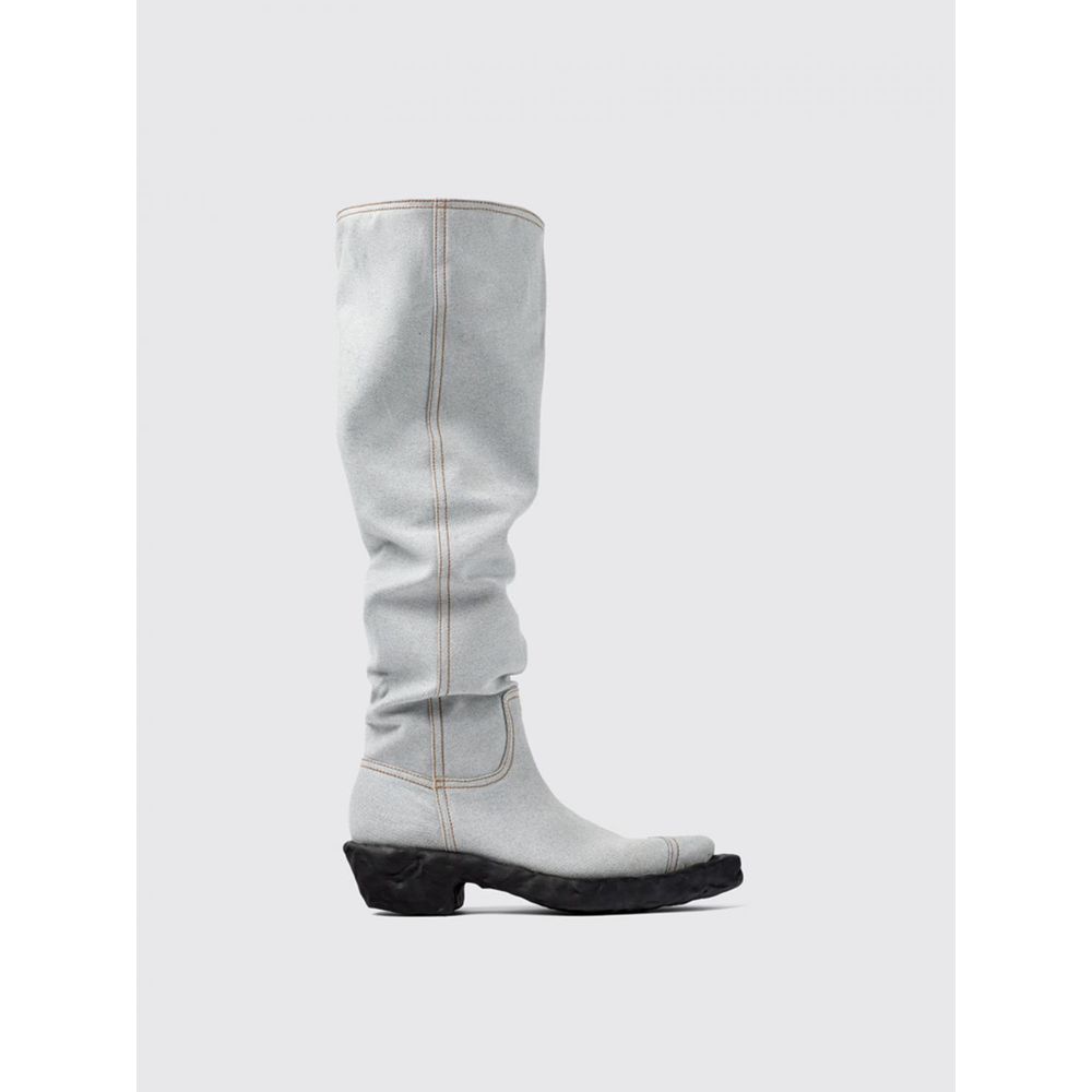 Camperlab Blue Denim and Rubber Knee High Boots for Women