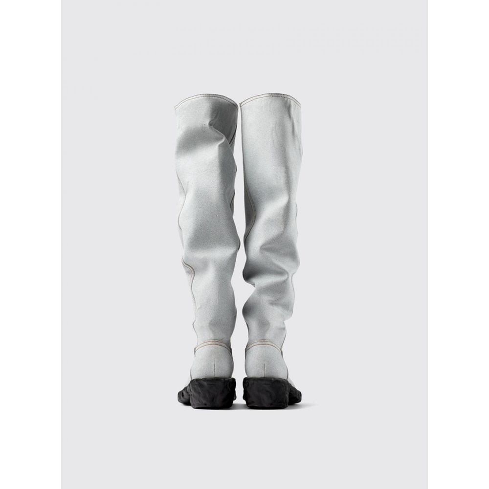 Camperlab Blue Denim and Rubber Knee High Boots for Women